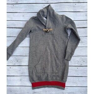 Ralph Lauren Girls Gray Fleece Dress Size M 8/10 – Long Sleeve Joey Pocket